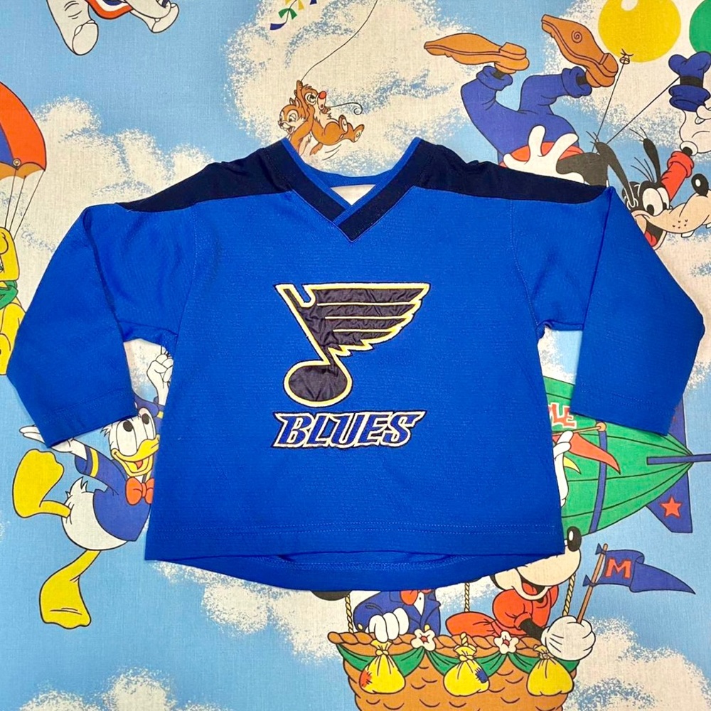 Vintage Y2K blue St. Louis Blues Pronger kids hockey jersey 🏒